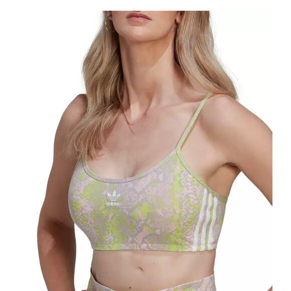 NWT Adidas Originals Women's Snakeskin Bra Top Women's M - Picture 2 of 5